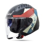 ECE22.06 Rise Gloss Black Red Blue